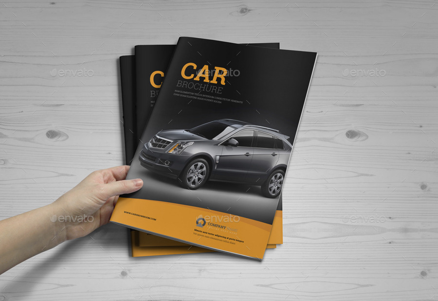Automotive Car Brochure Catalog InDesign Template, Print Templates